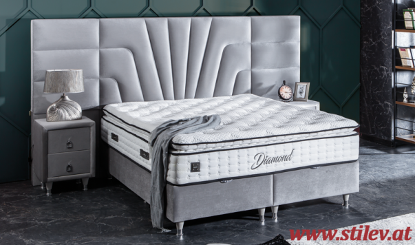 Diamond Bett mit Matratze 160x200 cm