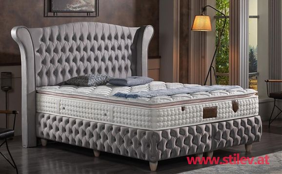 Basel Bett mit Matratze 180x200 cm