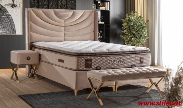 Toscana Bett mit Matratze 160x200 cm