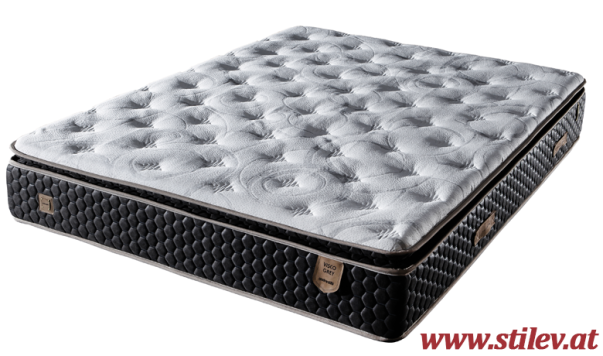 Visco Grey Bett mit Matratze 160x200 cm