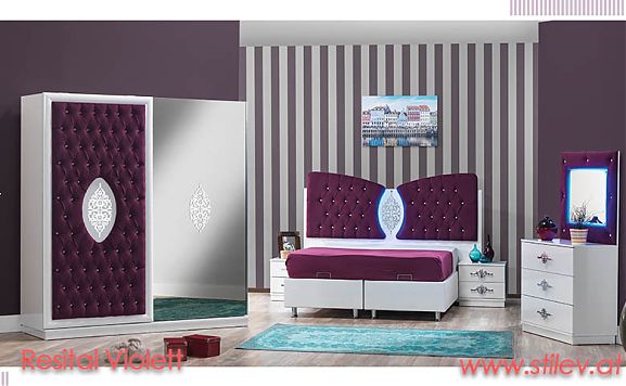 Resital Violett Schlafzimmer Set