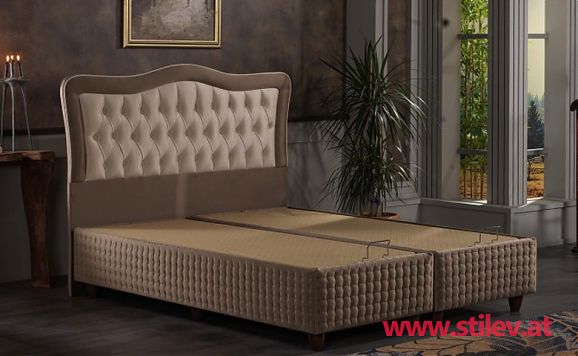 Safran Bett mit Matratze 160x200 cm