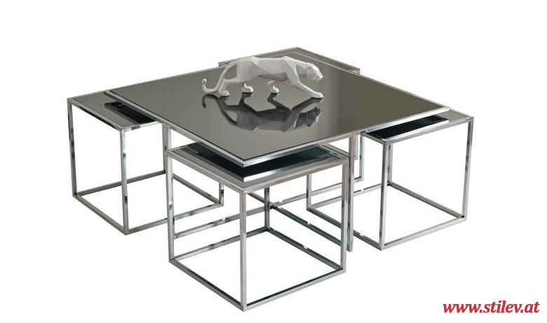 M-138 Silber Couchtisch