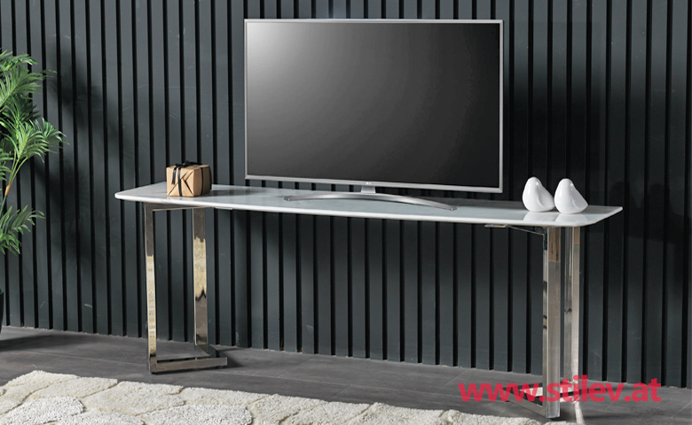 Carera (in Weiß) Marmor-TV- Unit
