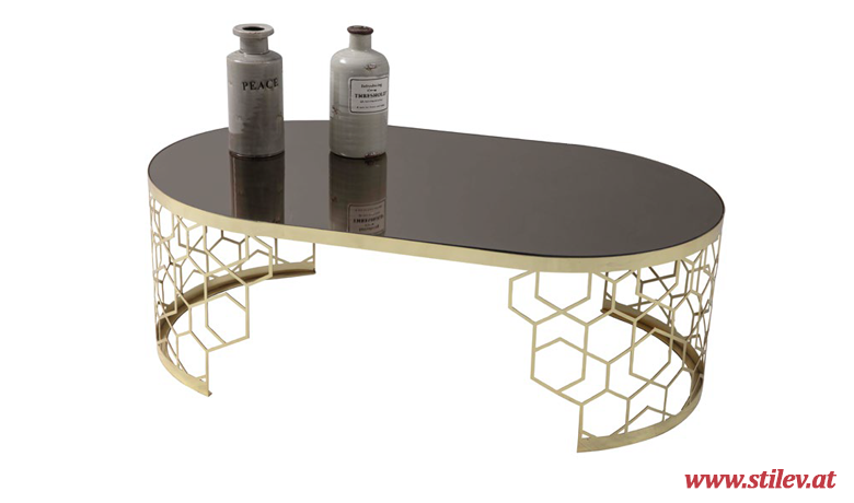 M-114 Gold Couchtisch