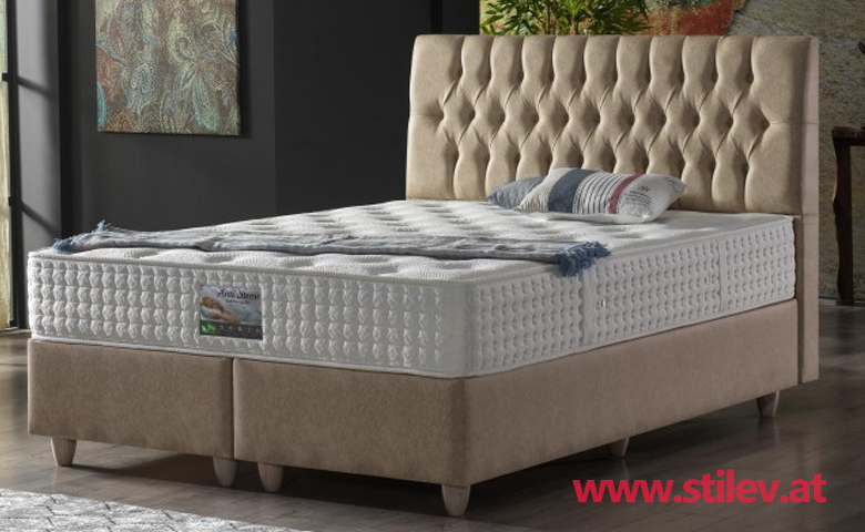 Antistres Bett mit Matratze 140/160/180/200x200 cm