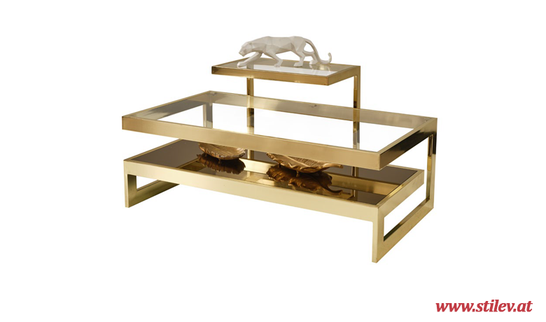 M-165 Couchtisch SET Gold