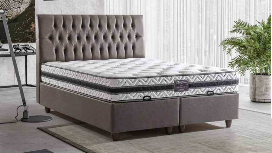 Anti Stres Bett Mit Matratze 140/160/180/200x200 cm SET