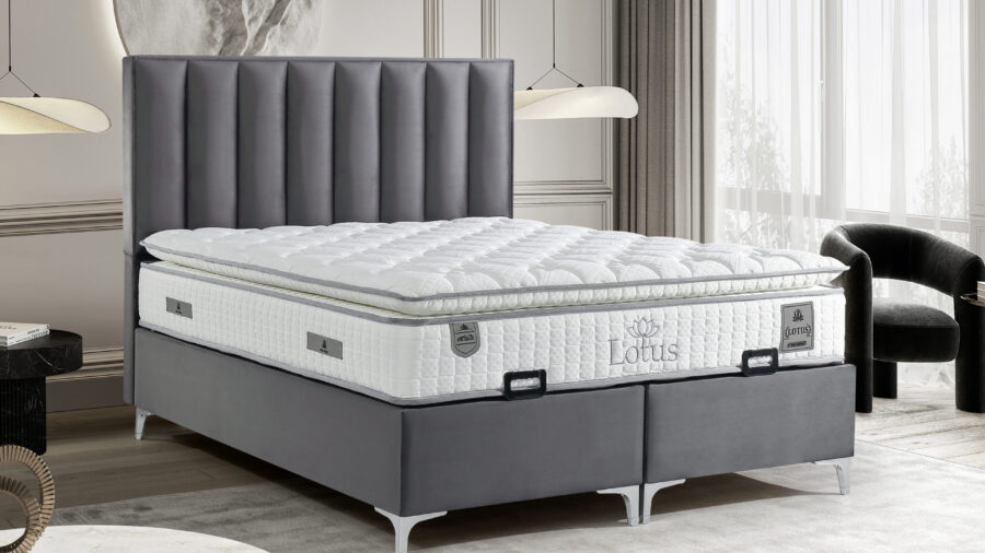 Lotus Bett Mit Matratze 160x200 cm SET