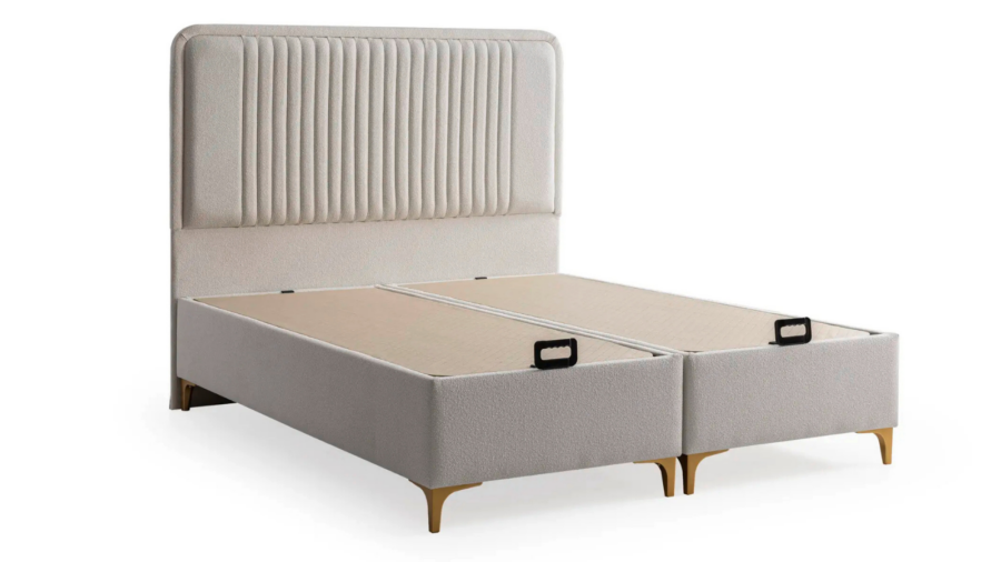 Schlafzimmer in Aktion 6 London Bettkasten mit Kopfteil 140/160/180/200x200 cm