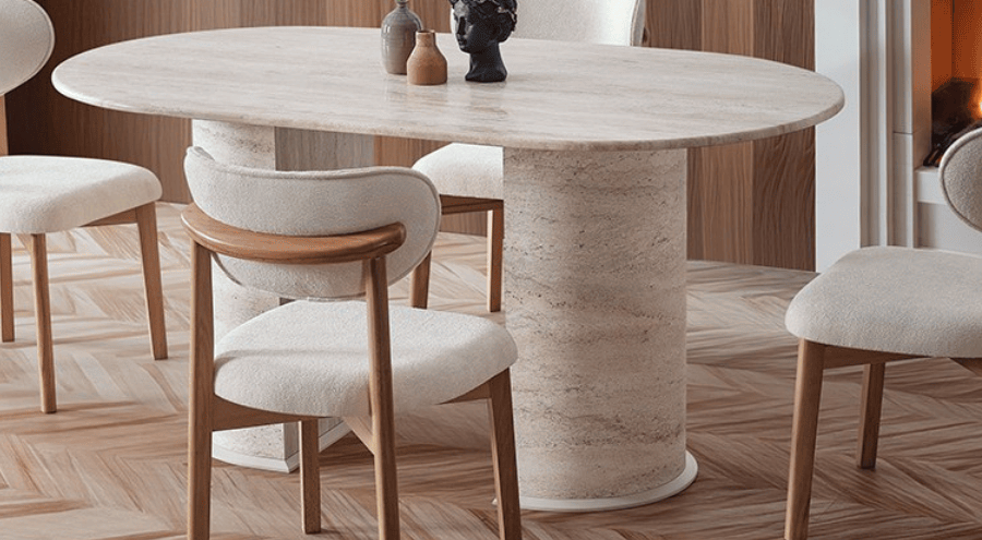 Pedra 02 Esstisch mit 4 Stühlen