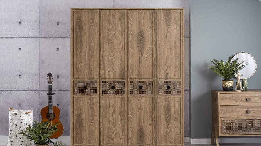 trio13699-4kapakli dolap