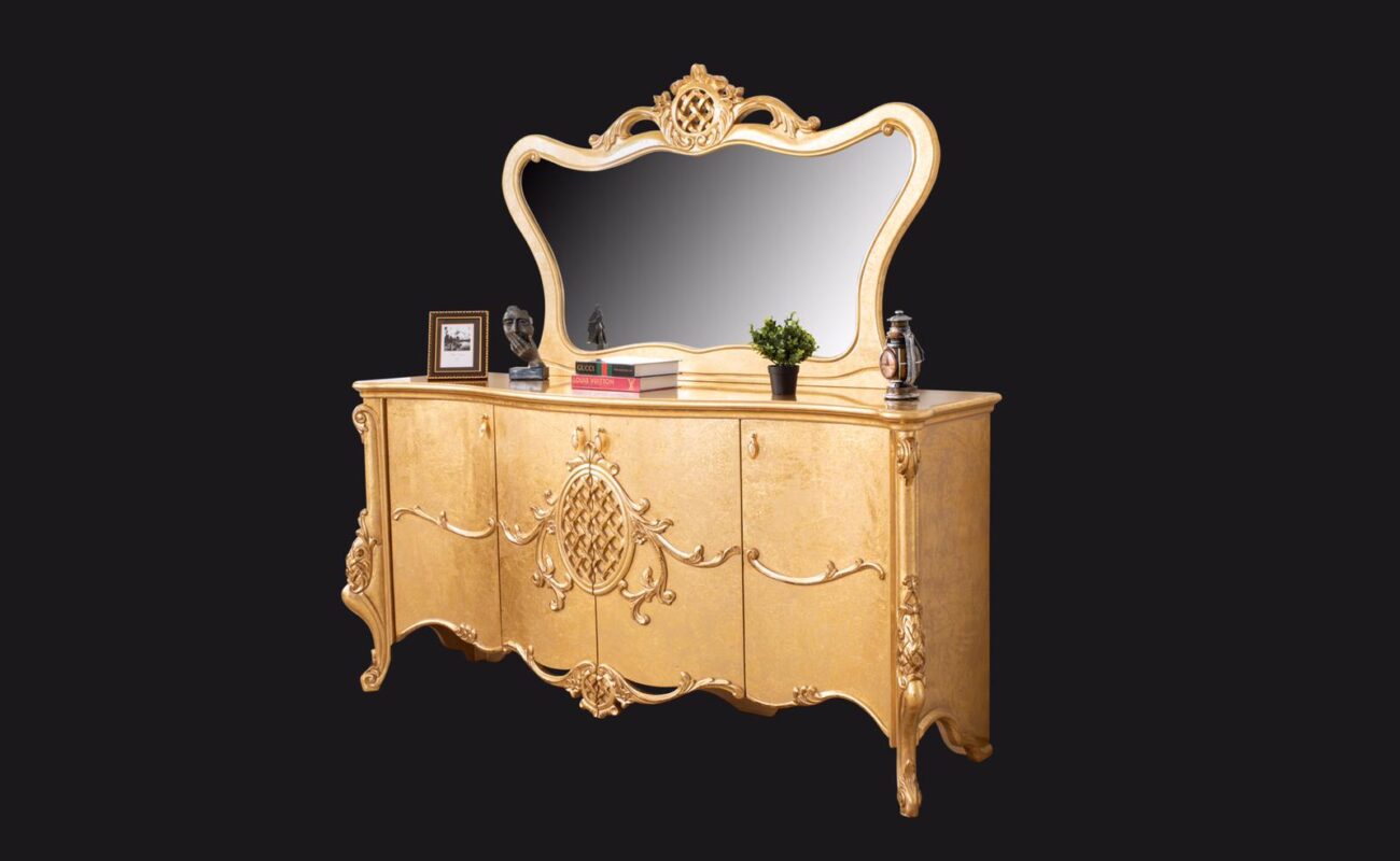 HASIRLI GOLD DINING SET (8)