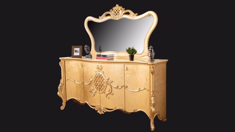 HASIRLI GOLD DINING SET (8)