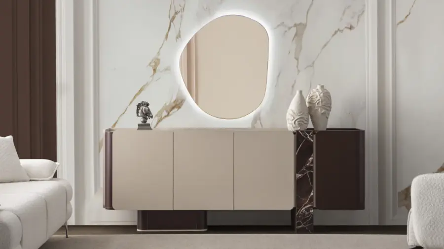 Bordolux Konsole + Spiegel