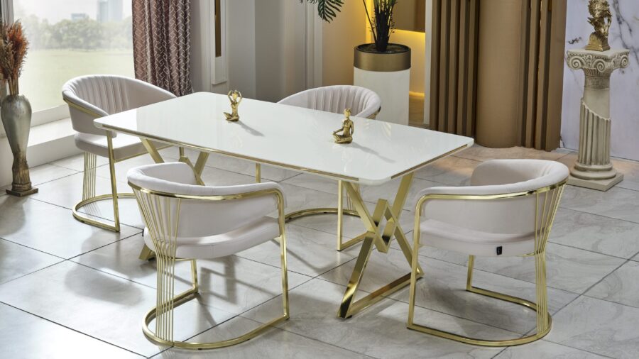 Alya Elite Esstisch mit 4 Stühlen