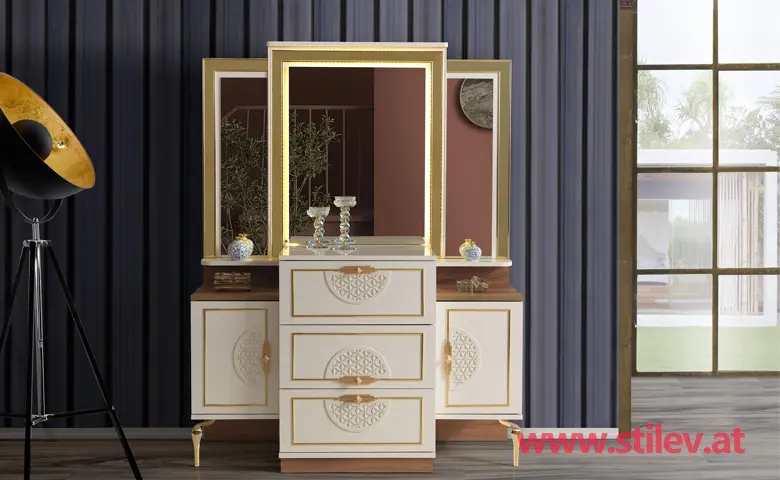 Ipek Schminktisch+Spiegel