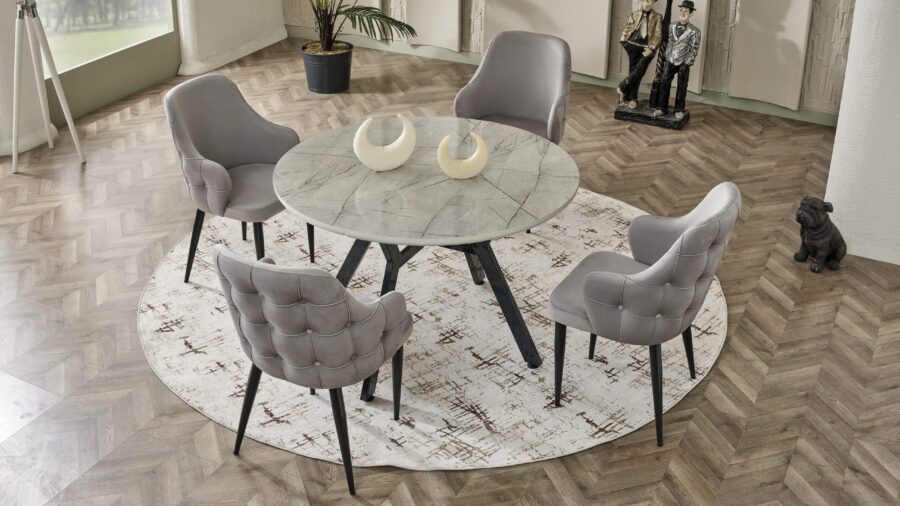 Tuna 02 Esstisch mit 4 Stühlen