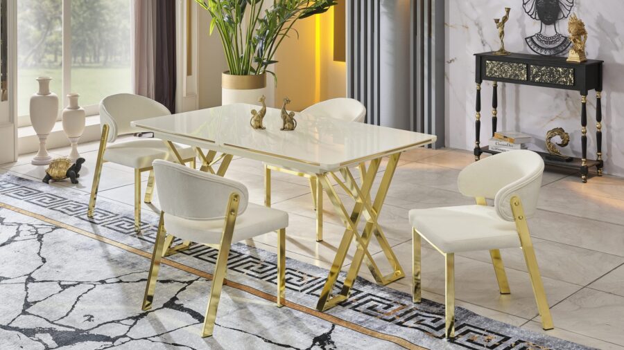 Luna Elite Esstisch mit 4 Stühlen