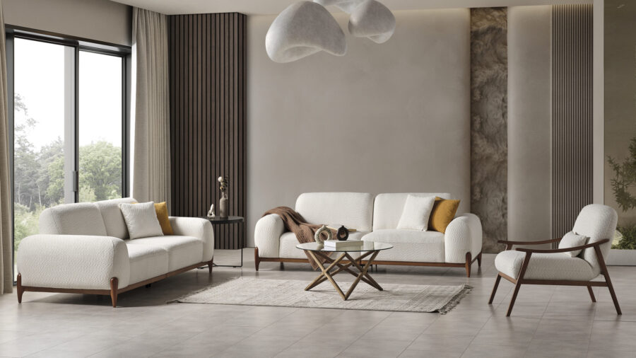 Bonbon Sitzgruppe 3+3+1