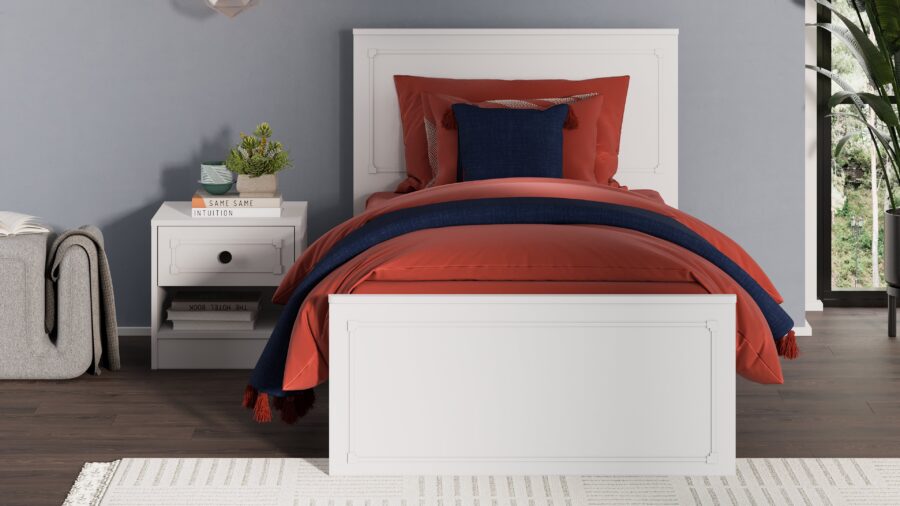 Lina Bett mit Kopfteil (100x200 cm)