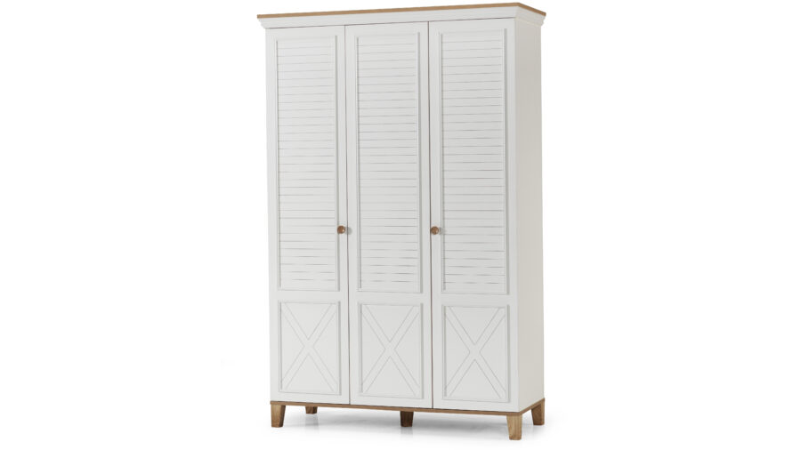 Atlas Babyzimmer 3-türiger Kleiderschrank