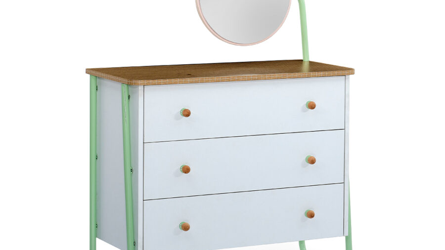 Jolly Babyzimmer Chiffonier+Spiegel (Kommode / Dresser)
